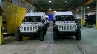 UN Custom J8 Troop Carrier Jeeps