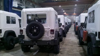 UN Custom J8 Troop Carrier Jeep Warehouse