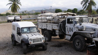UN J8 Troop Carrier Jeep Outside