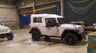 UN J8 Troop Carrier Jeep in Warehouse