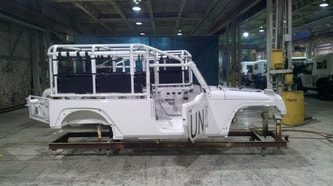 UN J8 Troop Carrier Jeep Frame Up Build in Progress