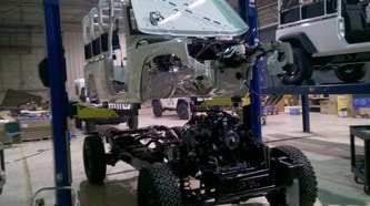 UN J8 Troop Carrier Jeep Complete Frame Up Build in Progress